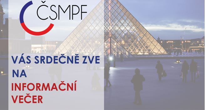 Jste v Paříži noví? Přijďte na Informační večer ČSMPF 27.2.2020!